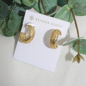 Kendra Scott Harper Gold Small Hoop Earrings